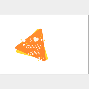 I Love Candy Corn - Funny Halloween 2020 (White) Posters and Art